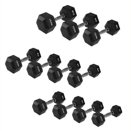 Hantla gumowana Hex Pro 16 kg HMS