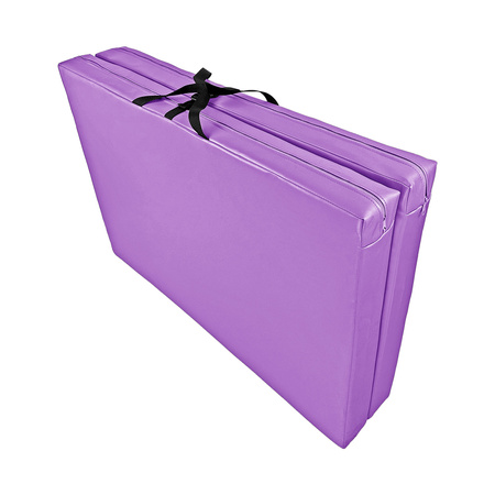 Materac asekuracyjny składany UNDERFIT 140 x 100 x 10 cm fioletowy